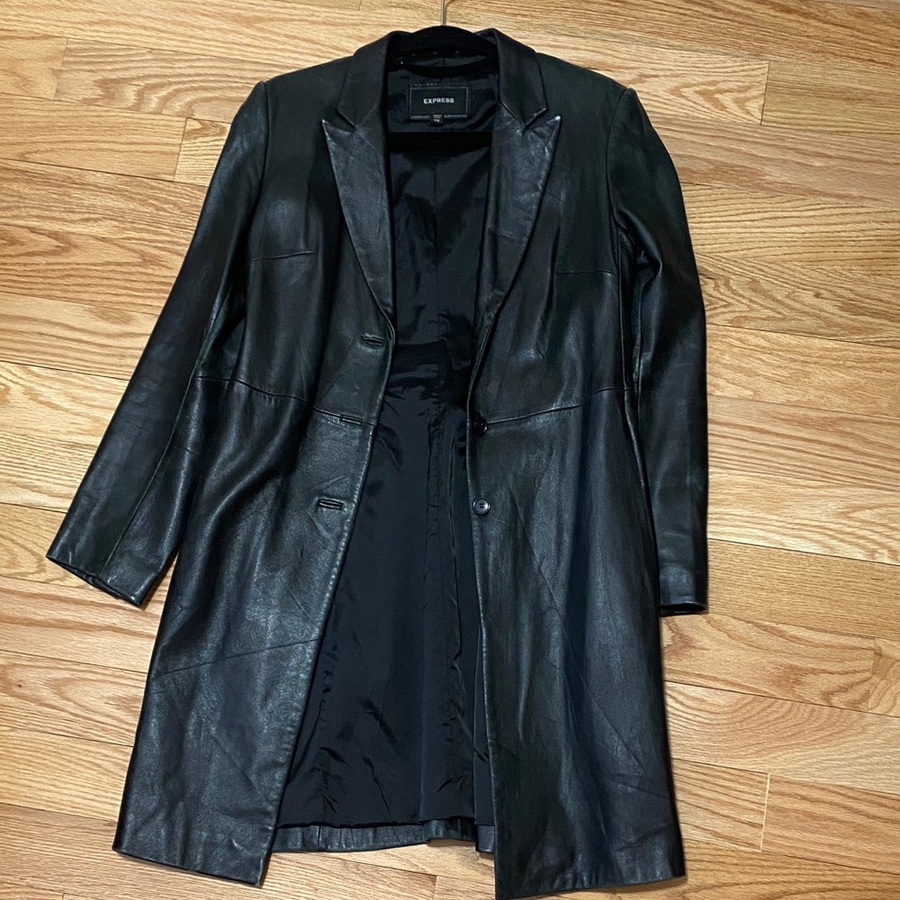 Long Leather Coat